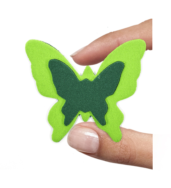 (1 pezzo) Sagoma in neoprene "Farfalla" - Verdone e verde - Clicca l'immagine per chiudere